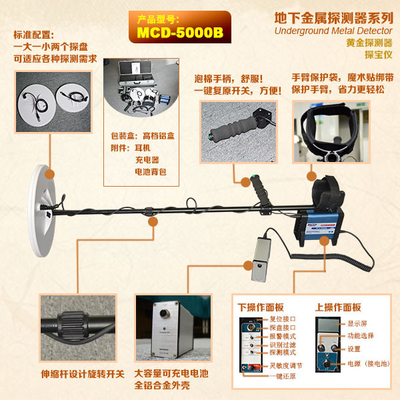 LCDの表示パネルの長期宝物ハンターMCD-5000B